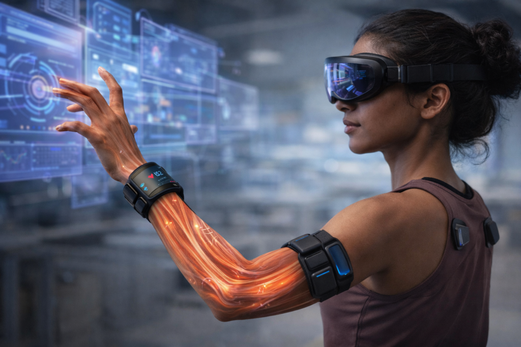 EMG Armbands and Wristband for VR and XR